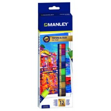 ESTUCHE PINTURA AL OLEO 12 X 12ML MANLEY MOP00012 (Espera 4 dias) en Huesoi