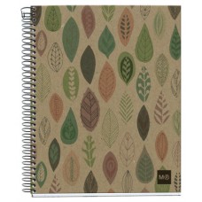 CUADERNO RECICLADO A5 MICROPERFORADO 120 HOJAS 5X5MM BOTANIC MIQUELRIUS MR2872 (MIN5) (Espera 4 dias) en Huesoi