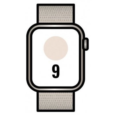 APPLE WATCH SERIES 9 CAJA ALUMINIO GPS 45mm CORREA DEPORTIVA LOOP STARLIGHT (Espera 4 dias) en Huesoi