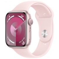 APPLE WATCH SERIES 9 CAJA ALUMINIO GPS 45mm CORREA DEPORTIVA LIGHT PINK S/M (Espera 4 dias) en Huesoi