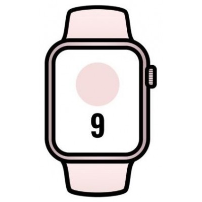 APPLE WATCH SERIES 9 CAJA ALUMINIO GPS+CELL 41mm CORREA DEPORTIVA LIGHT PINK S/M (Espera 4 dias) en Huesoi