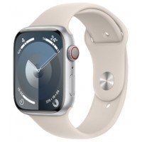 APPLE WATCH SERIES 9 CAJA ALUMINIO GPS+CELL 45mm CORREA DEPORTIVA STARLIGHT S/M (Espera 4 dias) en Huesoi