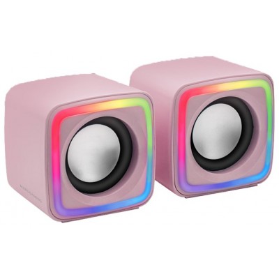 MARS GAMING Altavoces MSCUBE Premium 8W Pink en Huesoi