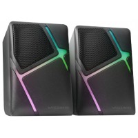 ALTAVOCES 2.0 MARS GAMING MS-H NEGRO 10W ILUMINACION en Huesoi