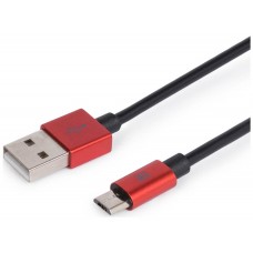 CABLE MAILLON PREMIUM MICRO USB 2.4 ALUMINIO ROJO 1M en Huesoi