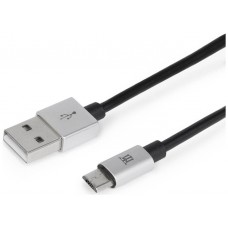 CABLE MAILLON PREMIUM MICRO USB 2.4 ALUMINIO PLATEADO 1M en Huesoi