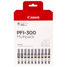 MULTIPACK 10 CARTUCHOS CANON TINTA PFI-300 (Espera 4 dias) en Huesoi