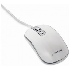 RATON GEMBIRD WIRED OPTICAL MOUSE USB WHITE SILVER en Huesoi