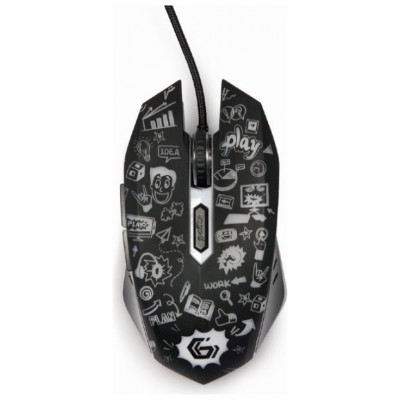 RATON GEMBIRD 6 BOTONES WIRED OPTICAL LED NEGRO en Huesoi