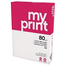 PAQUETE 500H PAPEL ECONOMY 80GR A4 MY PRINT CIE 136 MYP0800034 (MIN5) (Espera 4 dias) en Huesoi