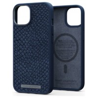 FUNDA MAGSAFE IPHONE 14 PIEL DE SALMON AZUL PETROLEO NJORD (Espera 4 dias) en Huesoi