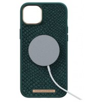 FUNDA MAGSAFE IPHONE 14 PLUS PIEL DE SALMON VERDE OSCURO NJORD (Espera 4 dias) en Huesoi