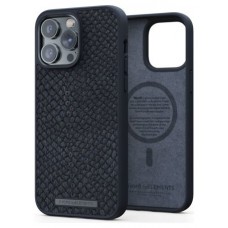 FUNDA MAGSAFE IPHONE 14 PRO MAX PIEL DE SALMON NEGRO NJORD (Espera 4 dias) en Huesoi