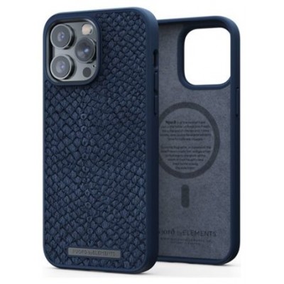 FUNDA MAGSAFE IPHONE 14 PRO MAX PIEL DE SALMON AZUL PETROLEO NJORD (Espera 4 dias) en Huesoi