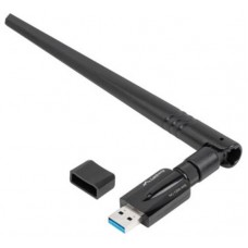 ADAPTADOR RED LANBERG USB WIFI 1200 MB/S DUAL BAND CON ANTENA en Huesoi