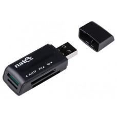 LECTOR DE TARJETAS NATEC MINI ANT 3 SDHC MMC M2 MICROSD USB 2.0 NEGRO en Huesoi