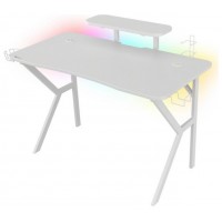 MESA GAMING GENESIS HOLM 320 RGB BLANCA CARBONO en Huesoi