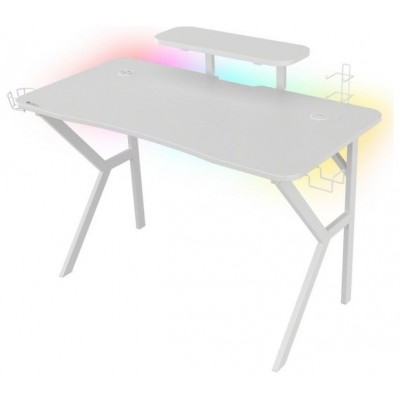 MESA GAMING GENESIS HOLM 320 RGB BLANCA CARBONO en Huesoi