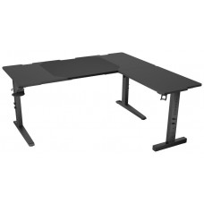 MESA GAMING GENESIS HOLM MODULAR 160 RGB ESQUINA NEGRO 160X75 CM en Huesoi