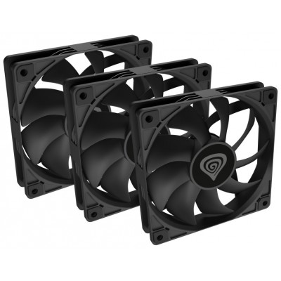 NATEC Oxal 120 Carcasa del ordenador Ventilador 12 cm Negro 3 pieza(s) en Huesoi