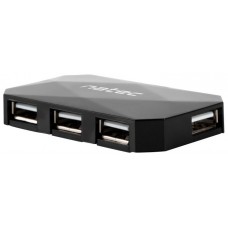 HUB NATEC LOCUST 4 PUERTOS USB 2.0 NEGRO en Huesoi