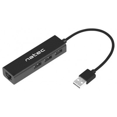 ADAPTADOR NATEC DRAGONFLY USB 2.0 A RJ45 GIGABIT CON 3XUSB 2.0 en Huesoi