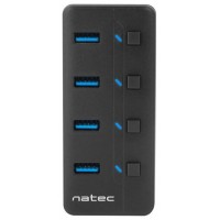 HUB NATEC MANTIS 2 USB 3.0 4 PUERTOS ON OFF CON ALIMENTADOR en Huesoi