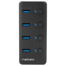 HUB NATEC MANTIS 2 USB 3.0 4 PUERTOS ON OFF CON ALIMENTADOR en Huesoi