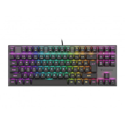 TECLADO GAMING GENESIS THOR 303 TKL RGB NEGRO MECANICO SWITCH OUTEMU ROJO en Huesoi