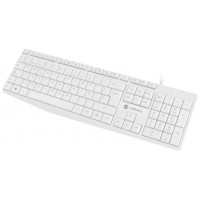 TECLADO NATEC NAUTILUS SLIM LAYOUT 106 TECLAS BLANCO en Huesoi