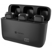 MICROFONO PARA SMARTPHONE NATEC HOPPER LAVALIER WIRELESS LIGHTNING 2 MICROFONOS en Huesoi