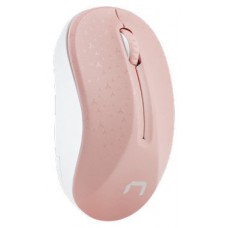 RATON NATEC TOUCAN INALAMBRICO 1600 DPI OPTICO ROSA-BLANCO en Huesoi