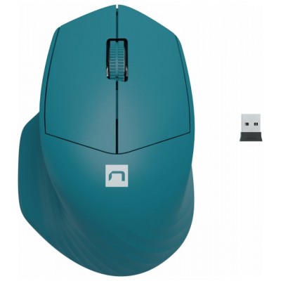 RATON NATEC SISKIN 2 INALAMBRICO 1600 DPI BLUETOOTH 5.0 + 2.4GHZ AZUL en Huesoi