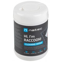 TOALLITAS LIMPIADORAS NATEC RACOON 10X10 CM PACK 100 UDS en Huesoi