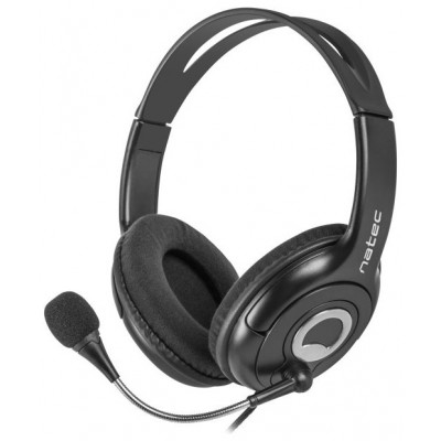 AURICULARES NATEC BEAR 2 CON MICROFONO NEGRO en Huesoi