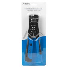 CRIMPADORA LANBERG UNIVERSAL RJ45/RJ11/RJ12 CON COMPROBADOR DE CABLES en Huesoi