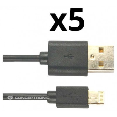 KIT 5 UNIDADES CABLE LIGHTING NORTESS IPHONE 5 6/7/8/ en Huesoi