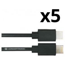 KIT 5 UNIDADES CABLE USB 3.0 A MACHO A USB-C  NORTESS en Huesoi