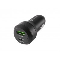 CARGADOR COCHE NATEC CONEY 1XUSB, 1XUSB-C QC3.0, PD 3.0 48W NEGRO en Huesoi