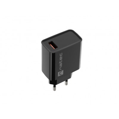 CARGADOR NATEC RIBERA 18W 1XUSB-A QC3.0 NEGRO en Huesoi