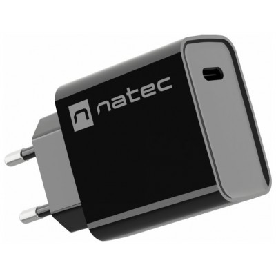 CARGADOR NATEC RIBERA 20W 1XUSB-C PD3.0 QC3.0 NEGRO en Huesoi