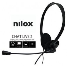 Nilox Auriculares NXCM0000004 Doble Jack Negro en Huesoi