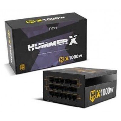FUENTE ALIMENTACION 1000W NOX HUMMER X PFC-ACTIVO (Espera 4 dias) en Huesoi