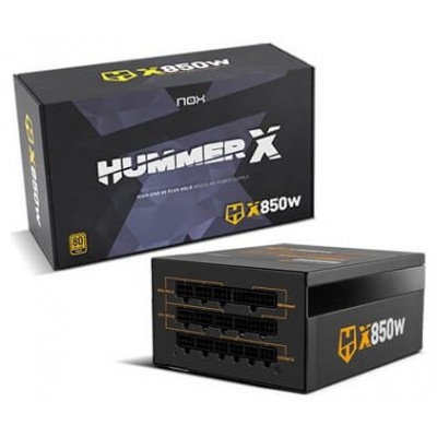 Fuente NOX HUMMER X 850W Modular 80+Gold en Huesoi