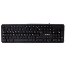 Nilox Teclado Compacto NXKBE000002 Usb Negro en Huesoi