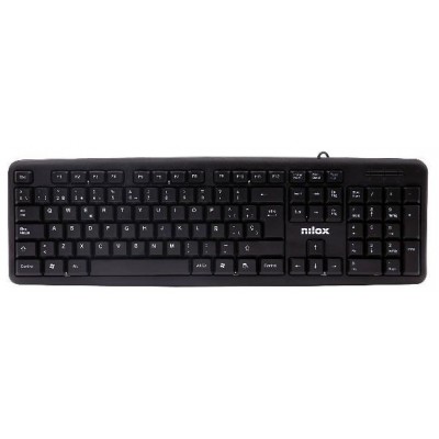 Nilox Teclado Compacto NXKBE000002 Usb Negro en Huesoi