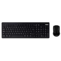 Nilox Teclado+raton NXKMWE0001 inalambrico Negro en Huesoi