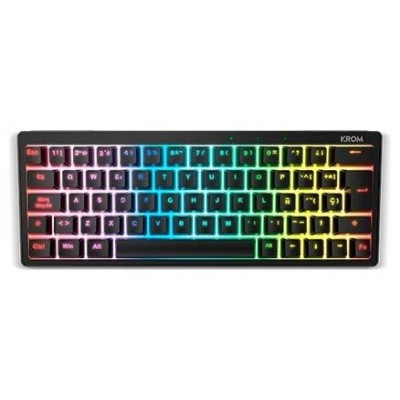 TECLADO KROM USB KREATOR 60% NEGRO RGB GAMING HOTSWAP en Huesoi