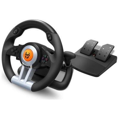 Krom Juego de Volante y pedales K-Wheel Multip. en Huesoi