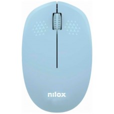 Nilox Ratón Wireless, 1000 DPI, 3 botones, Azul en Huesoi